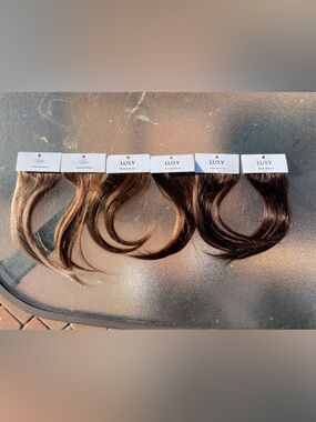 6 luxy hair extension samples